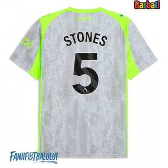 Manchester City John Stones #5 Tricou Fotbal Replică 2025-26 Barbati Treilea